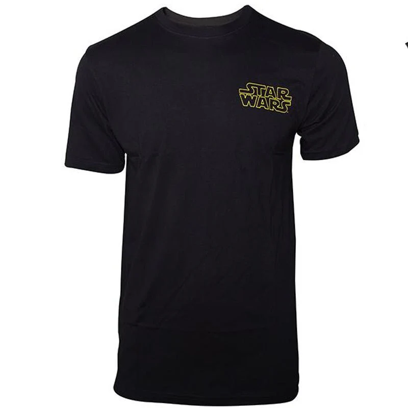 Star Wars Black Logo T-Shirt with Character List - Image 4