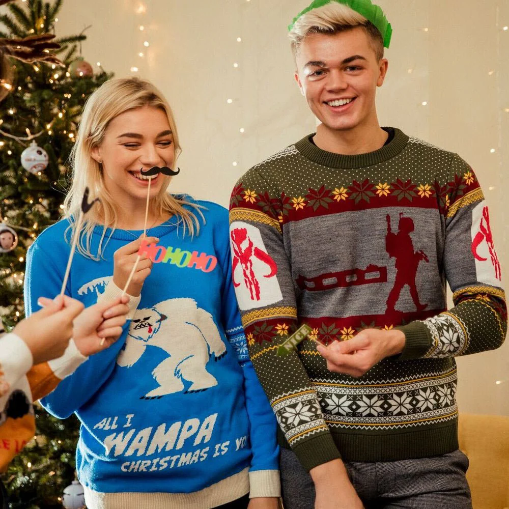 Star Wars Boba Fett Knitted Christmas Jumper / Sweater - Image 4
