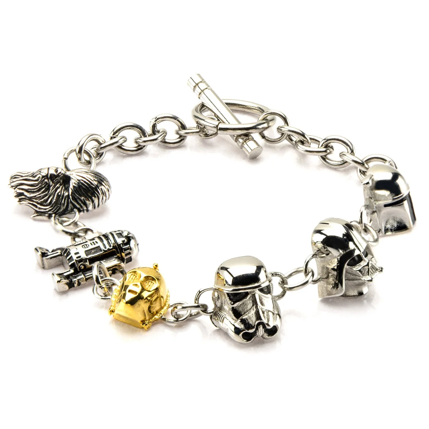 Star Wars Character Heads Toggle Clasp Bracelet - Image 4