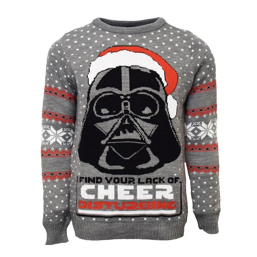 Star Wars Darth Vader Knitted Christmas Jumper / Sweater - Image 4