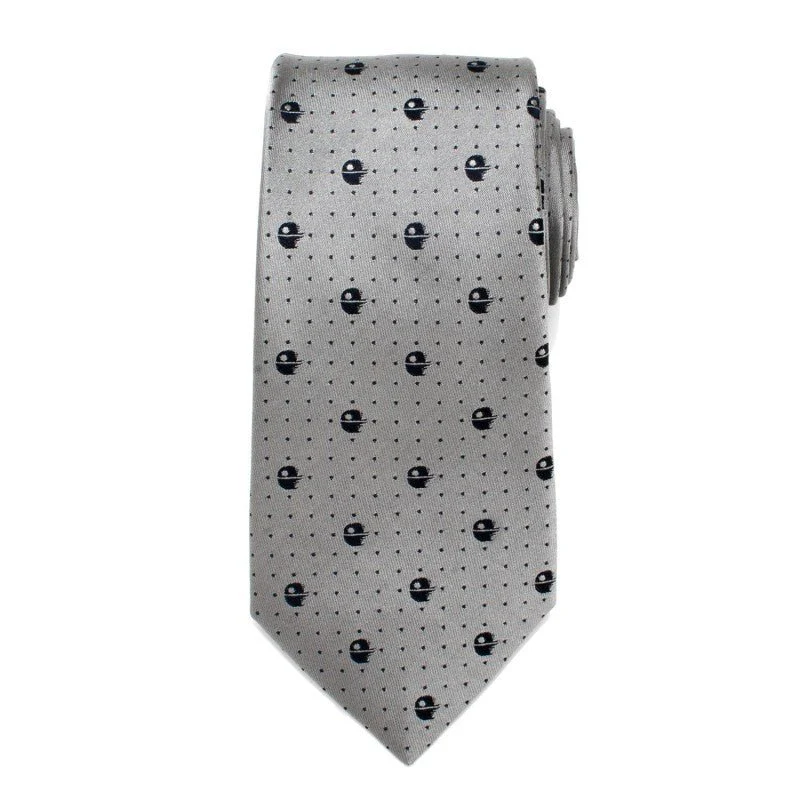 Star Wars Death Star Dot Print Silk Tie - Image 2