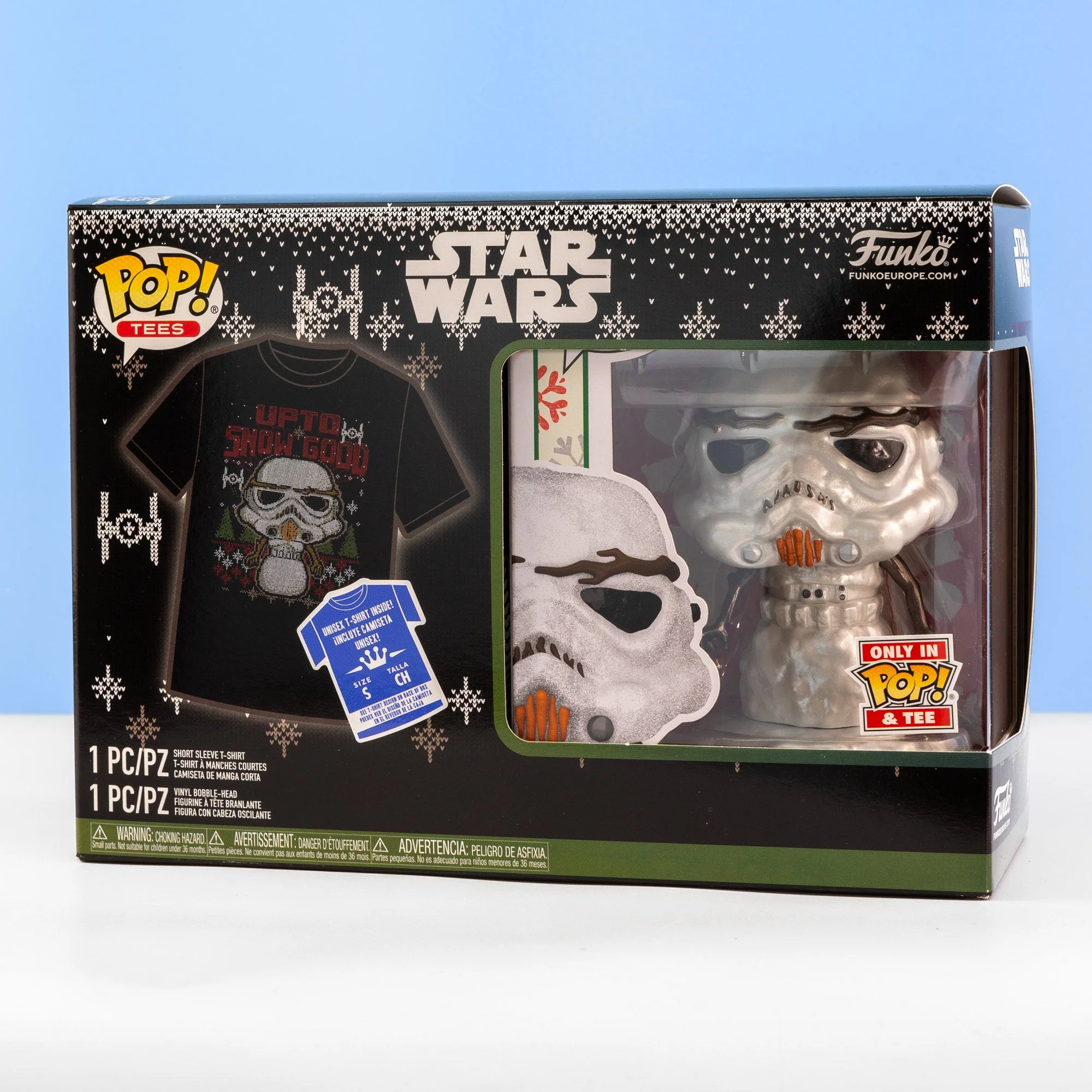 Star Wars Holiday Stormtrooper Funko Pop! Vinyl and Tee Set - Image 2