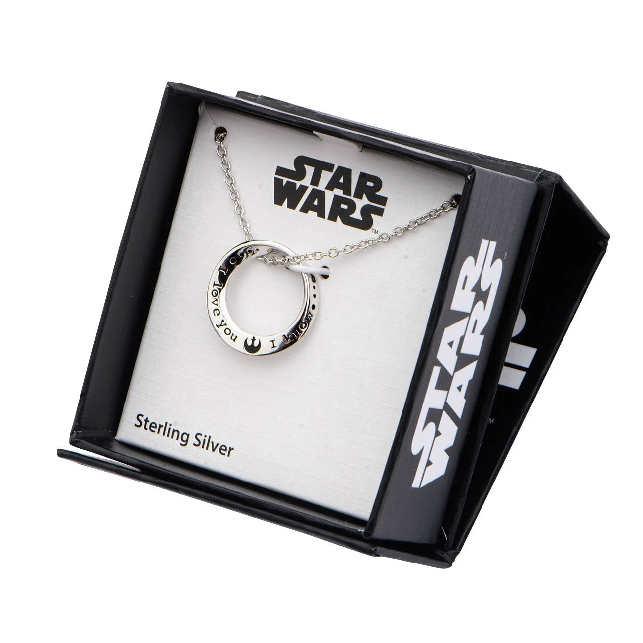 Star Wars I Love You / I Know Sterling Silver Pendant - Image 3