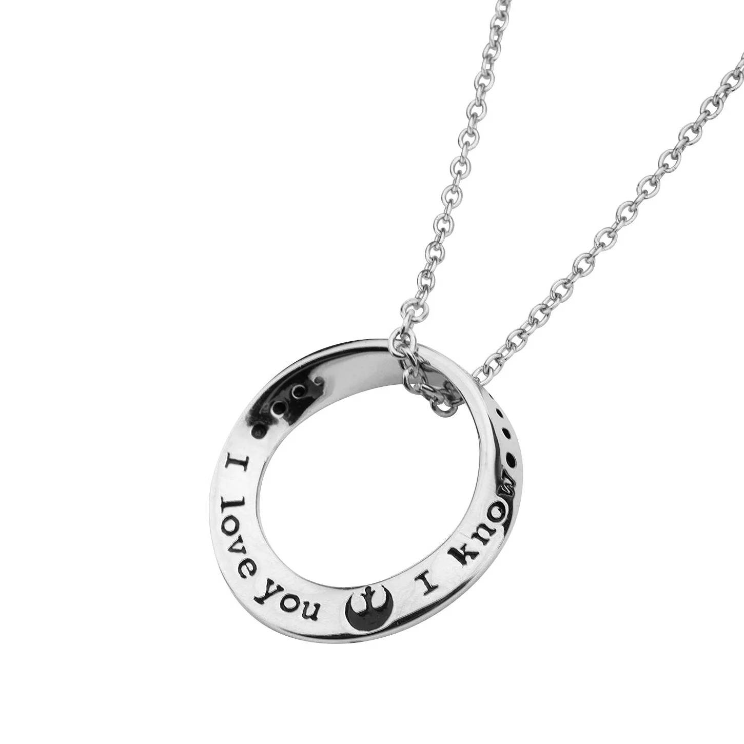 Star Wars I Love You / I Know Sterling Silver Pendant - Image 4