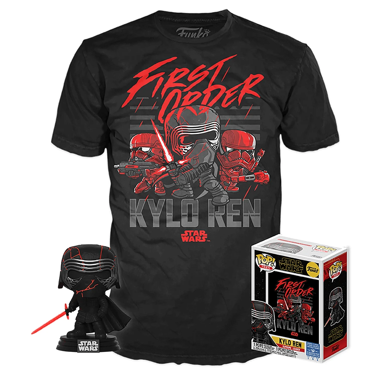 Star Wars Kylo Ren Rise of Skywalker Pop! Vinyl and Tee Set - Image 3