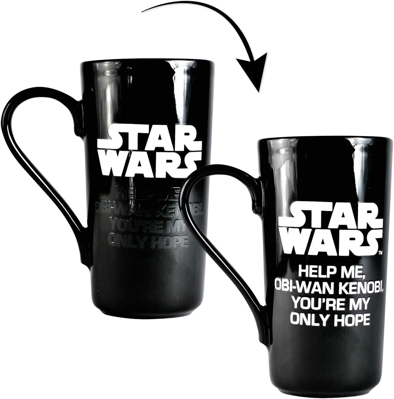 Star Wars Princess Leia Hologram Heat Changing Latte Mug - Image 2