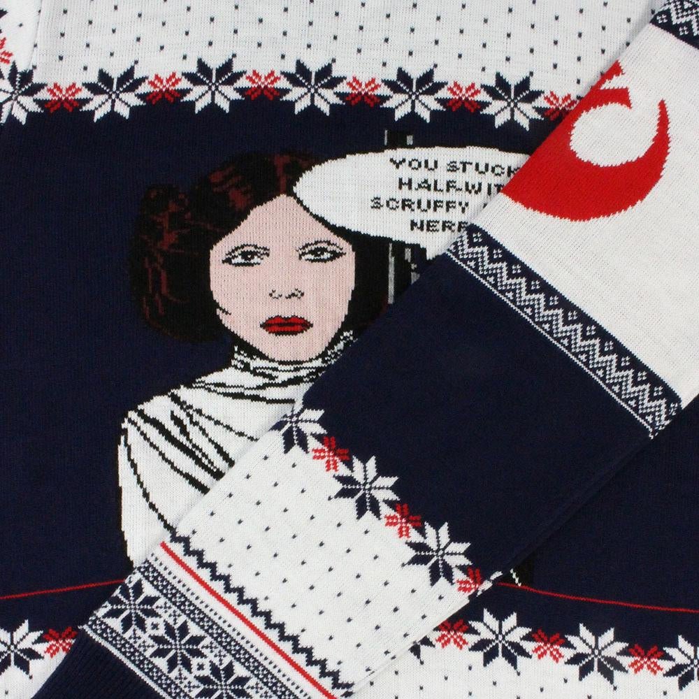 Star Wars Princess Leia Knitted Christmas Jumper / Sweater - Image 2