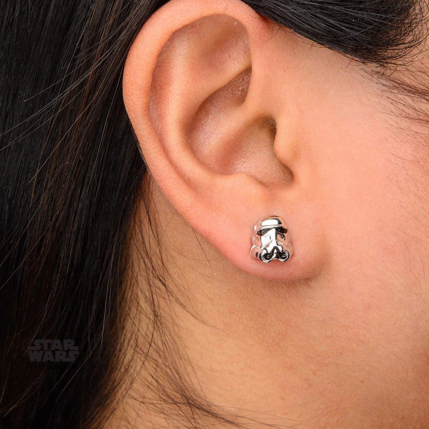 Star Wars Stormtrooper Sterling Silver Earrings - Image 2