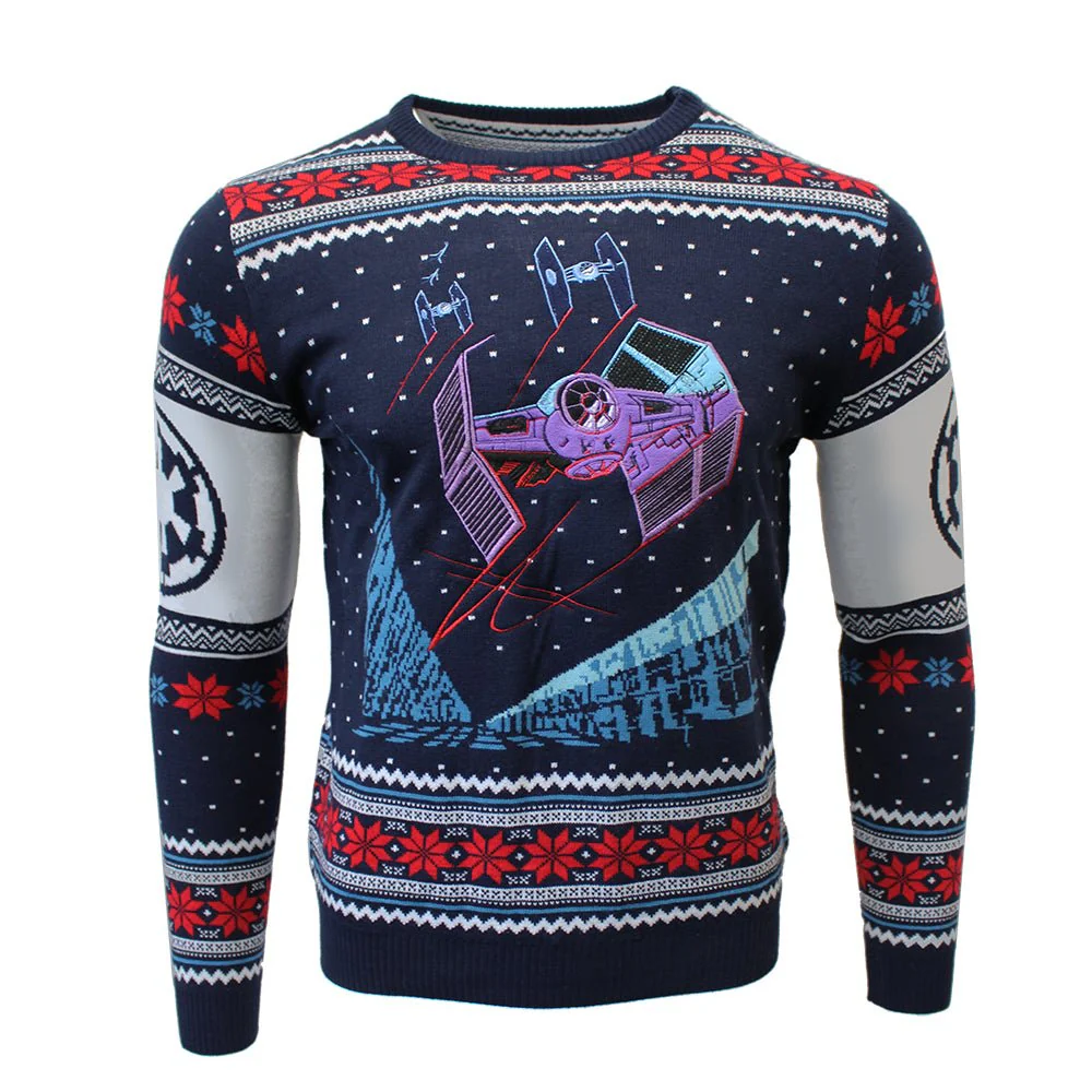 Star Wars TIE Fighter Battle of Yavin Christmas Jumper / Sweater - Image 7