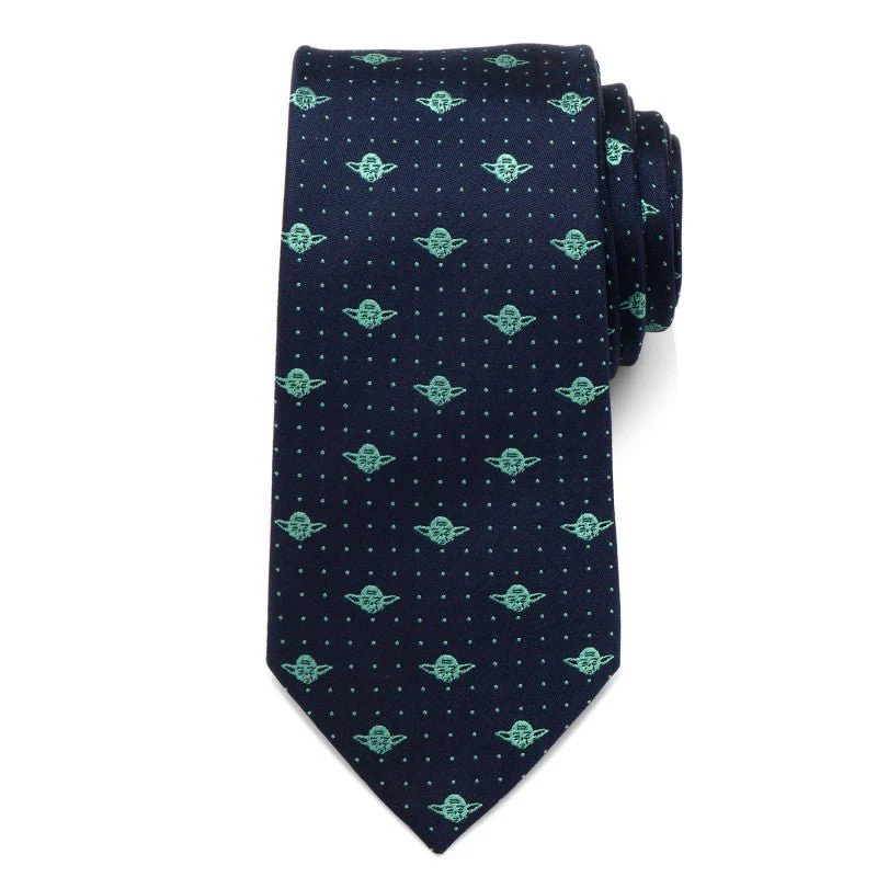 Star Wars Yoda Dot Print Silk Tie - Image 2