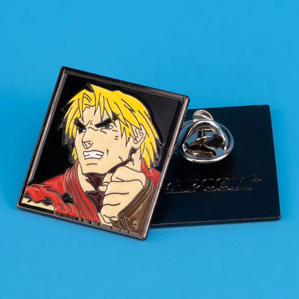 Street Fighter Single Character Enamel Pin - Ken - Image 2