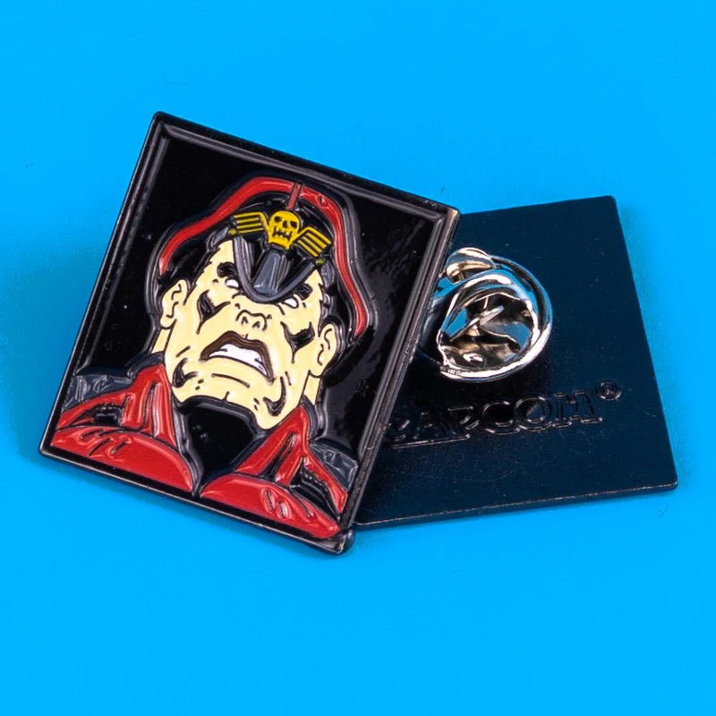 Street Fighter Single Character Enamel Pin - M.Bison - Image 2