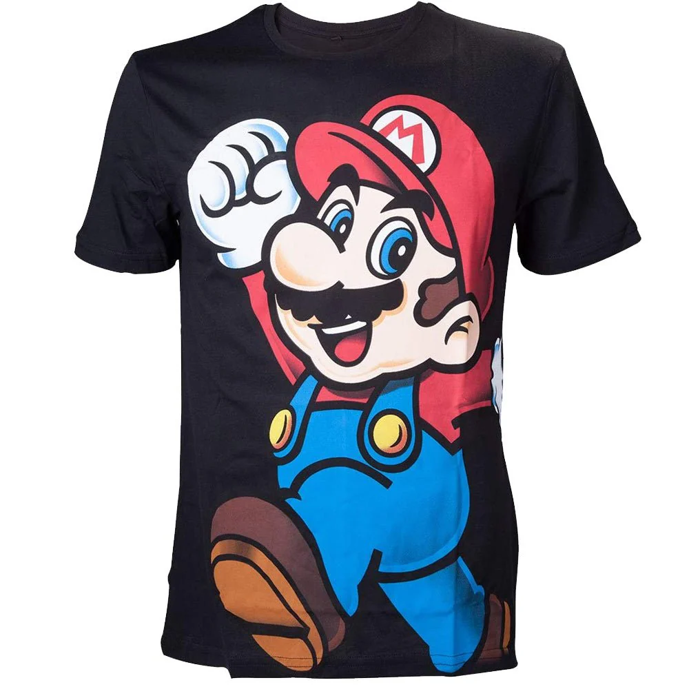 Super Mario Black Character T-shirt - Image 4