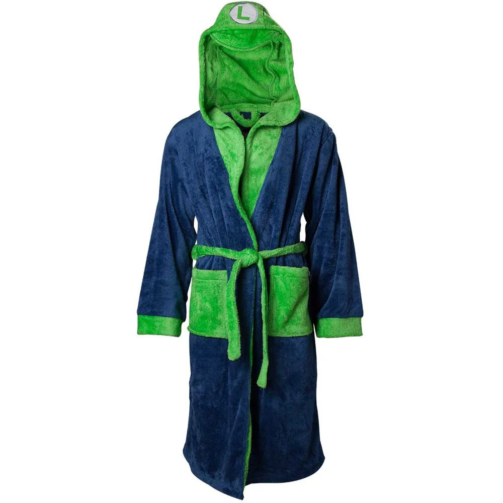 Super Mario - Luigi Hooded Character Bathrobe - Image 4