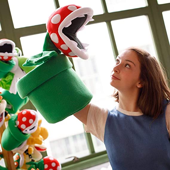 Super Mario Piranha Plant Plush Deluxe Hand Puppet - Image 2