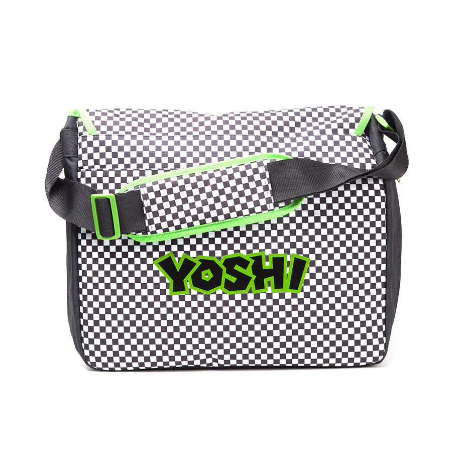 Super Mario Premium Yoshi Checkered Messenger Bag - Image 3
