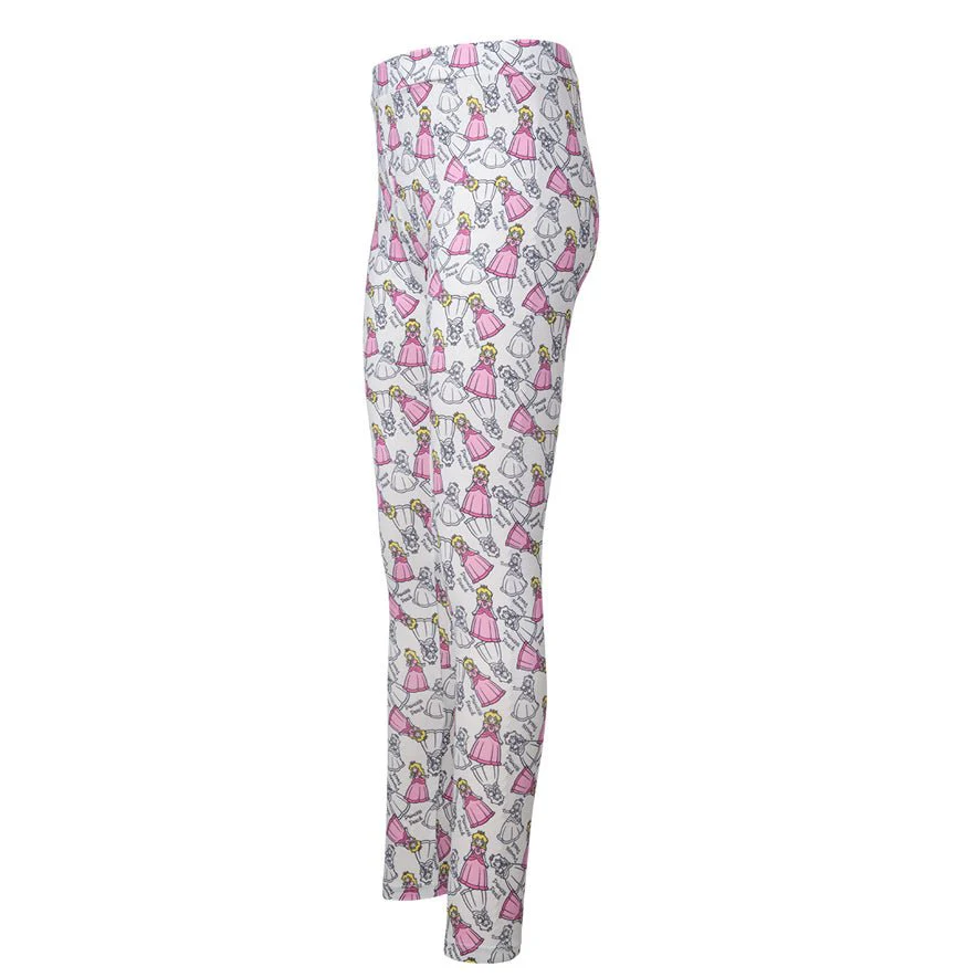 Super Mario Princess Peach Kids Leggings - Image 2