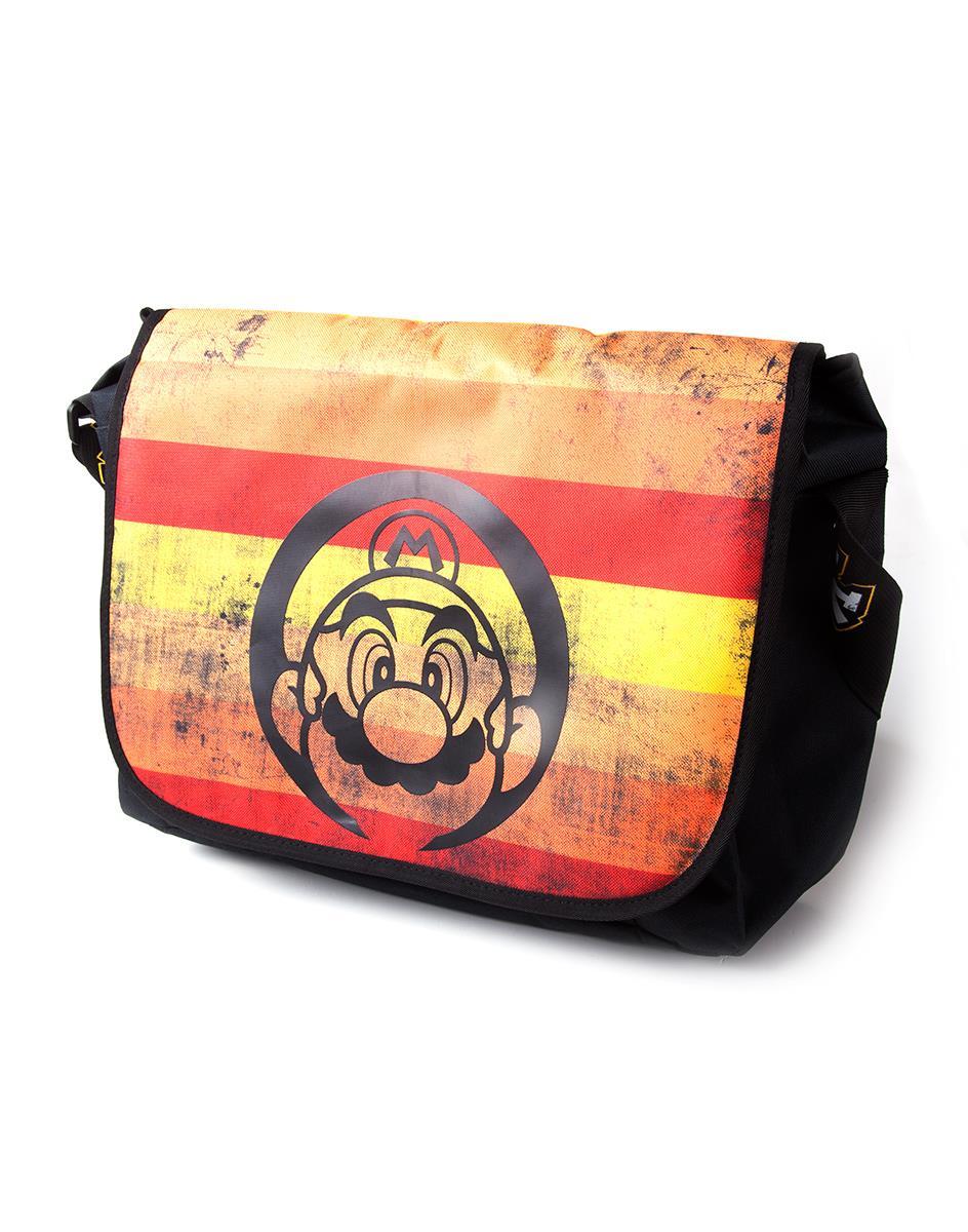Super Mario Retro Striped Messenger Bag - Image 2