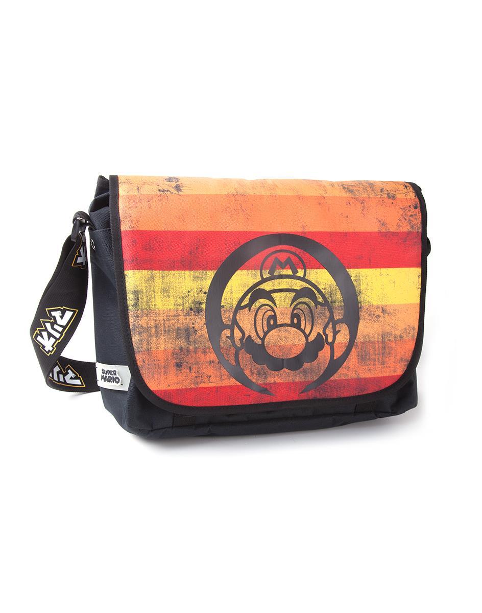 Super Mario Retro Striped Messenger Bag - Image 3