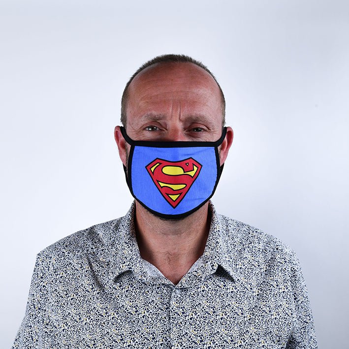 Superman Logo Face Mask 2 Pack - Image 3