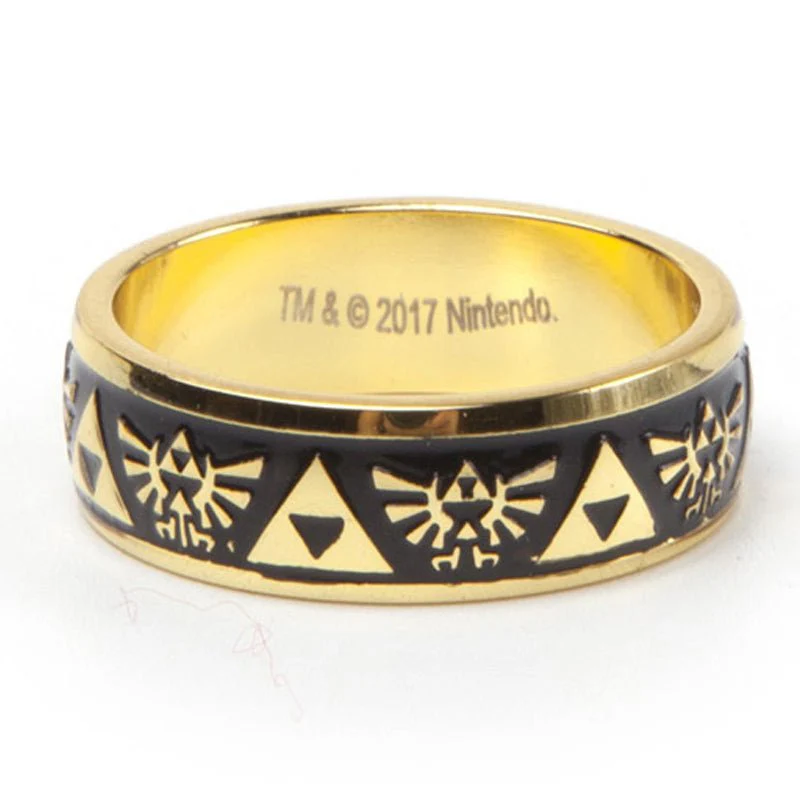 The Legend of Zelda Black and Gold Triforce Ring - Image 4