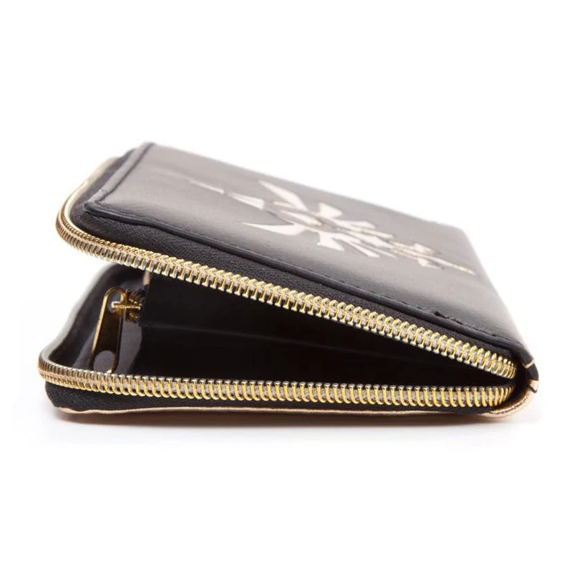 The Legend of Zelda Black and Gold Zip-Around Purse - Image 3