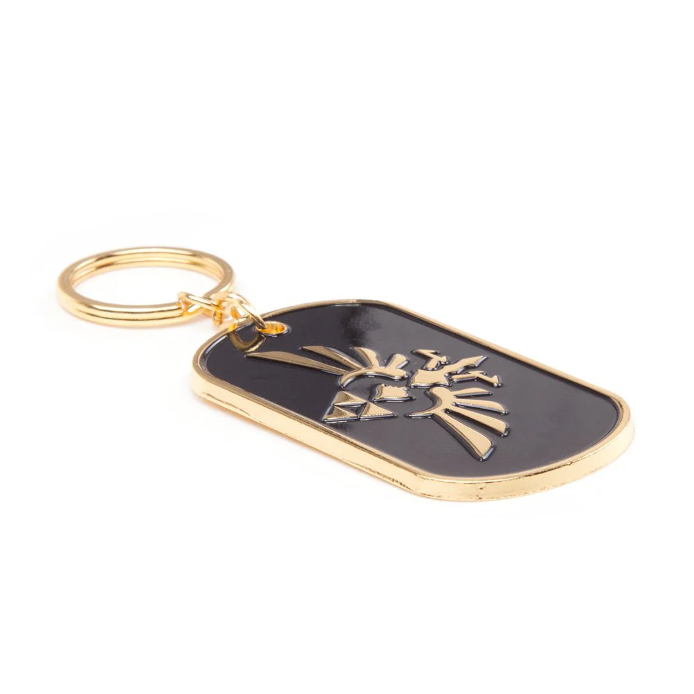 The Legend of Zelda Gold Hyrule Crest Metal Key Chain - Image 2