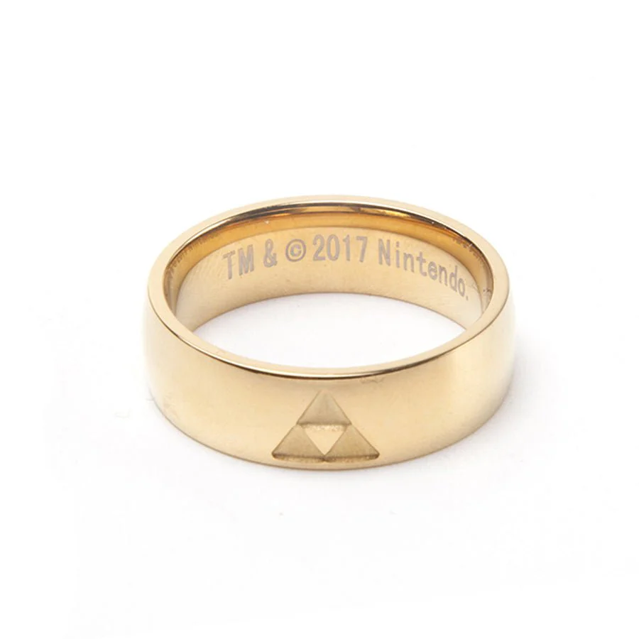 The Legend of Zelda Golden Band Ring with Triforce Logo - Image 5