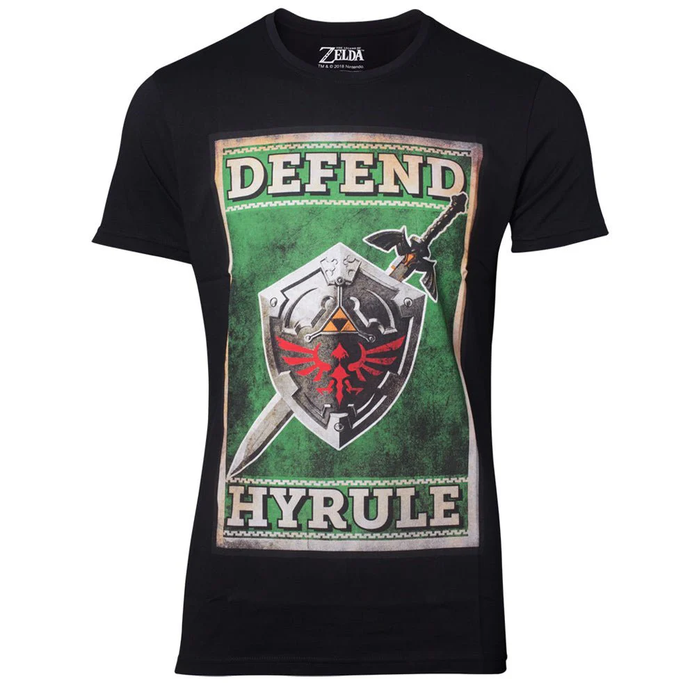 The Legend of Zelda Sword and Shield Propaganda T-Shirt - Image 6