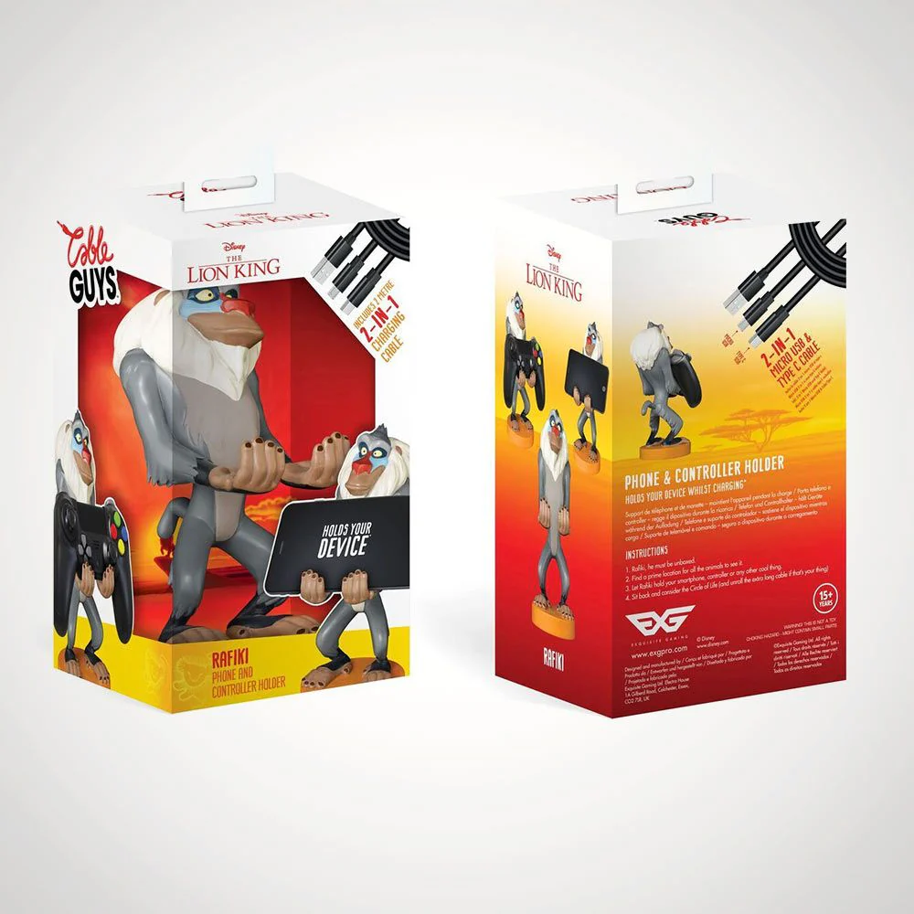 The Lion King Rafiki Cable Guy Controller & Smartphone Stand - Image 2
