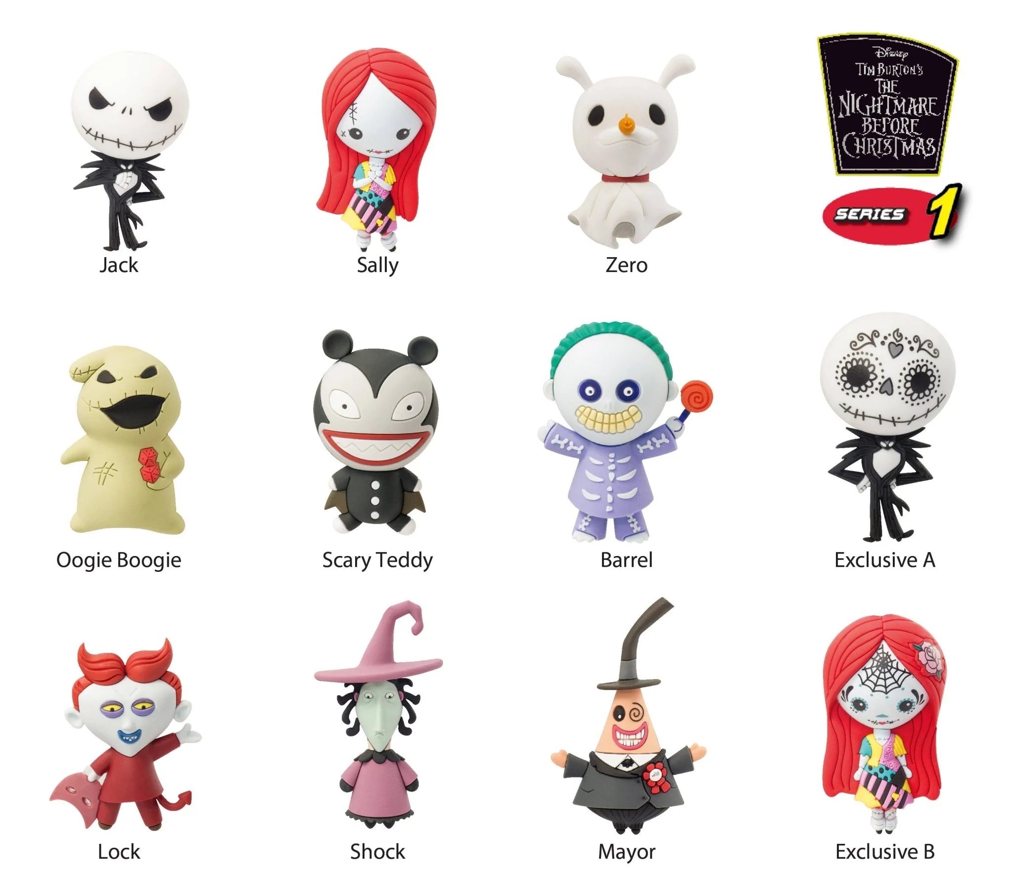 The Nightmare Before Chistmas Series 1 Blind Bag Mystery Bag Clip - Image 5