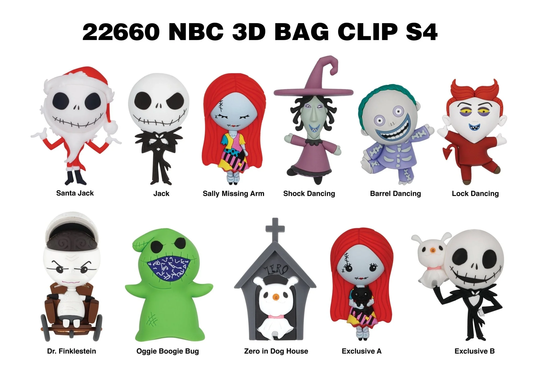 The Nightmare Before Christmas Series 4 Blind Bag Mystery Bag Clip - Image 3