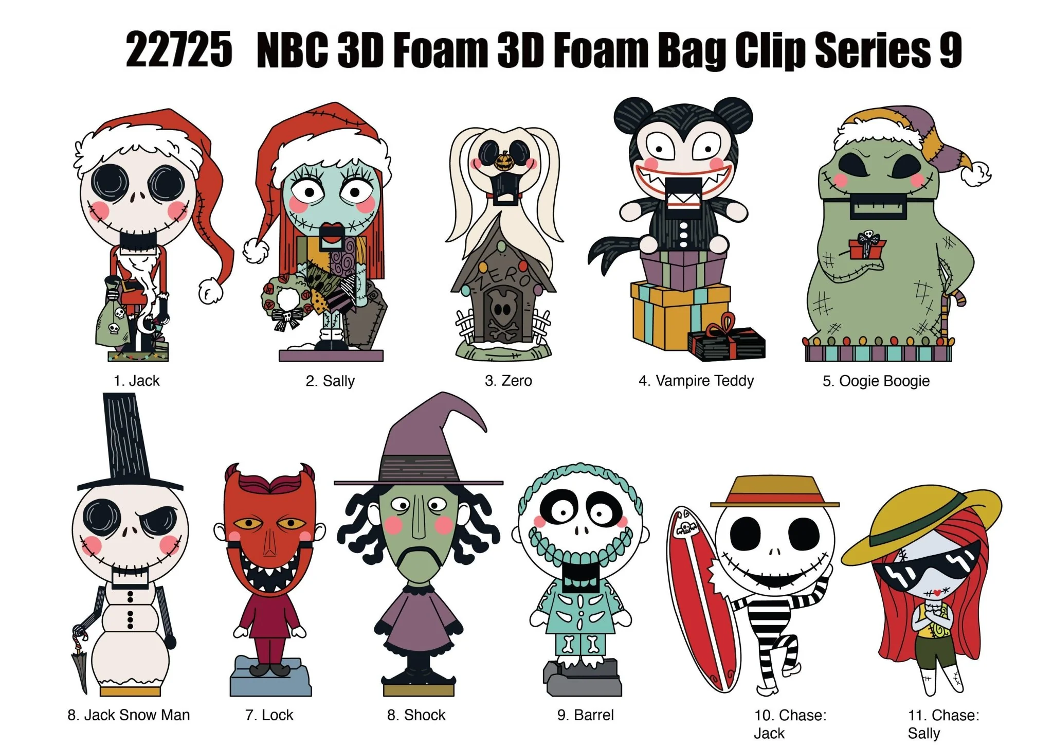 The Nightmare Before Christmas Series 9 Blind Bag Mystery Bag Clip - Image 3