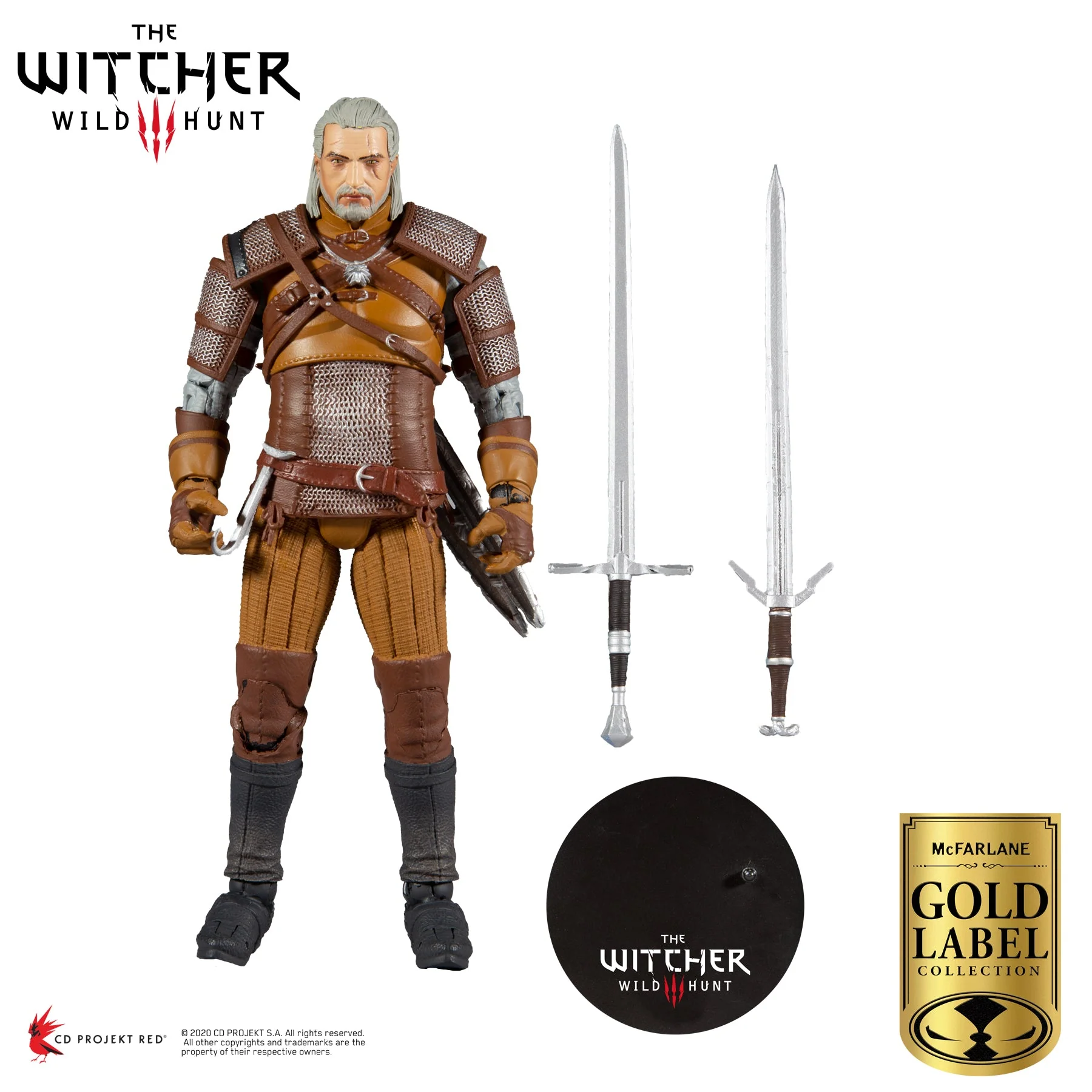 The Witcher Geralt of Rivia Gold Label Series 7" Action Figure - Image 3