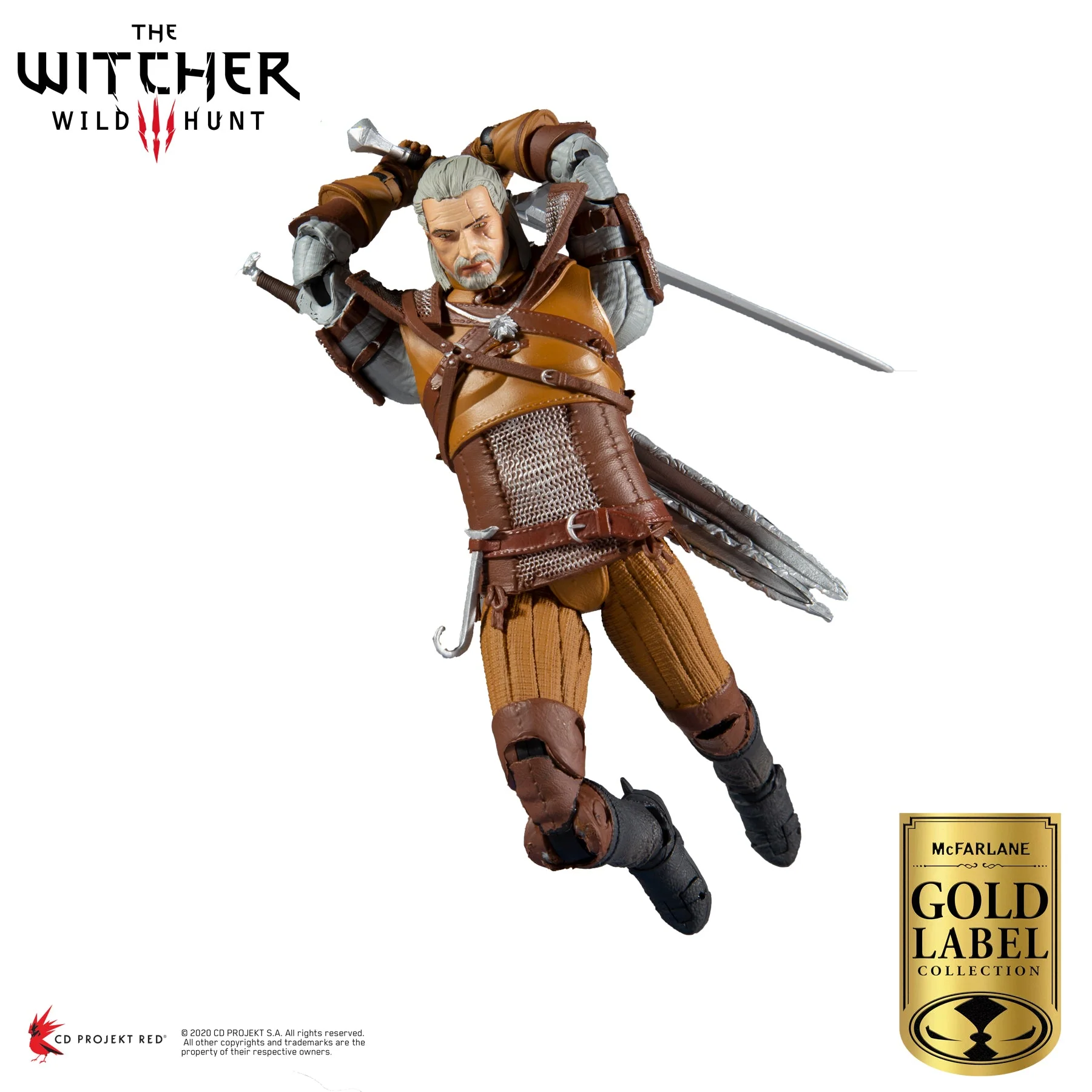 The Witcher Geralt of Rivia Gold Label Series 7" Action Figure - Image 4
