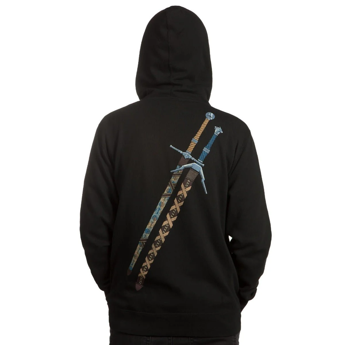 The Witcher Steel and Silver Zip-Up Hoodie - Image 2