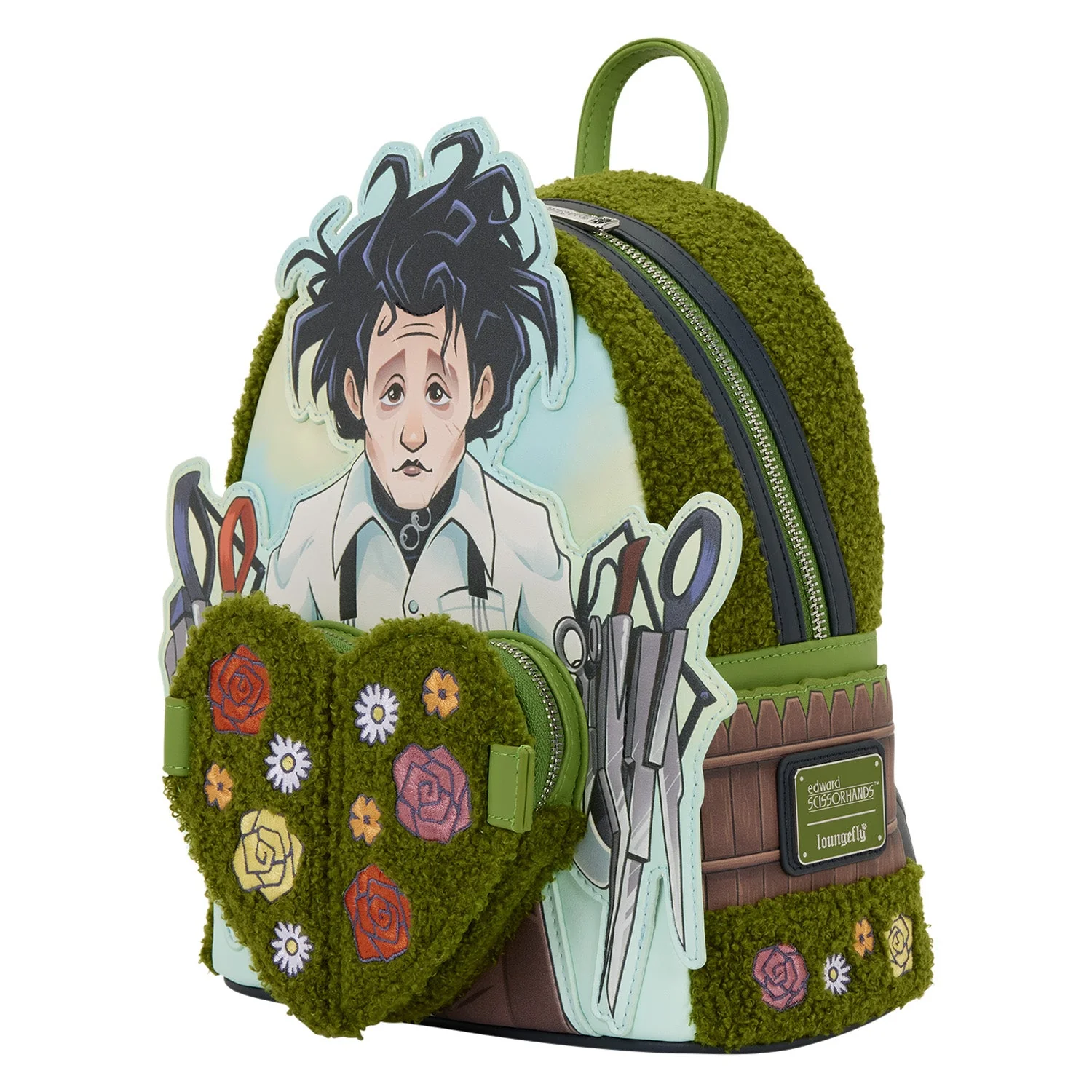 Loungefly x Edward Scissorhands Sherpa Mini Backpack - Image 4