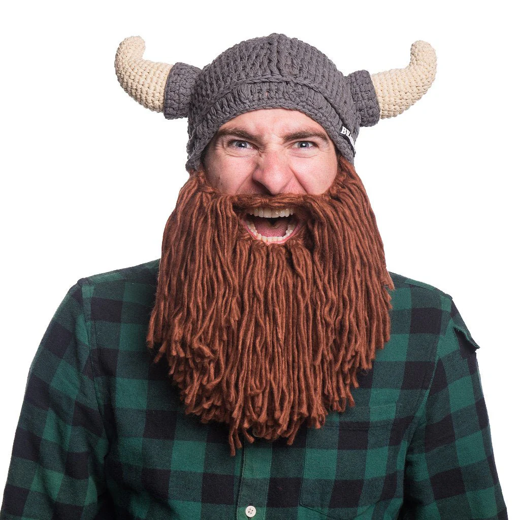 Viking Horn Bearded Hat - Image 2