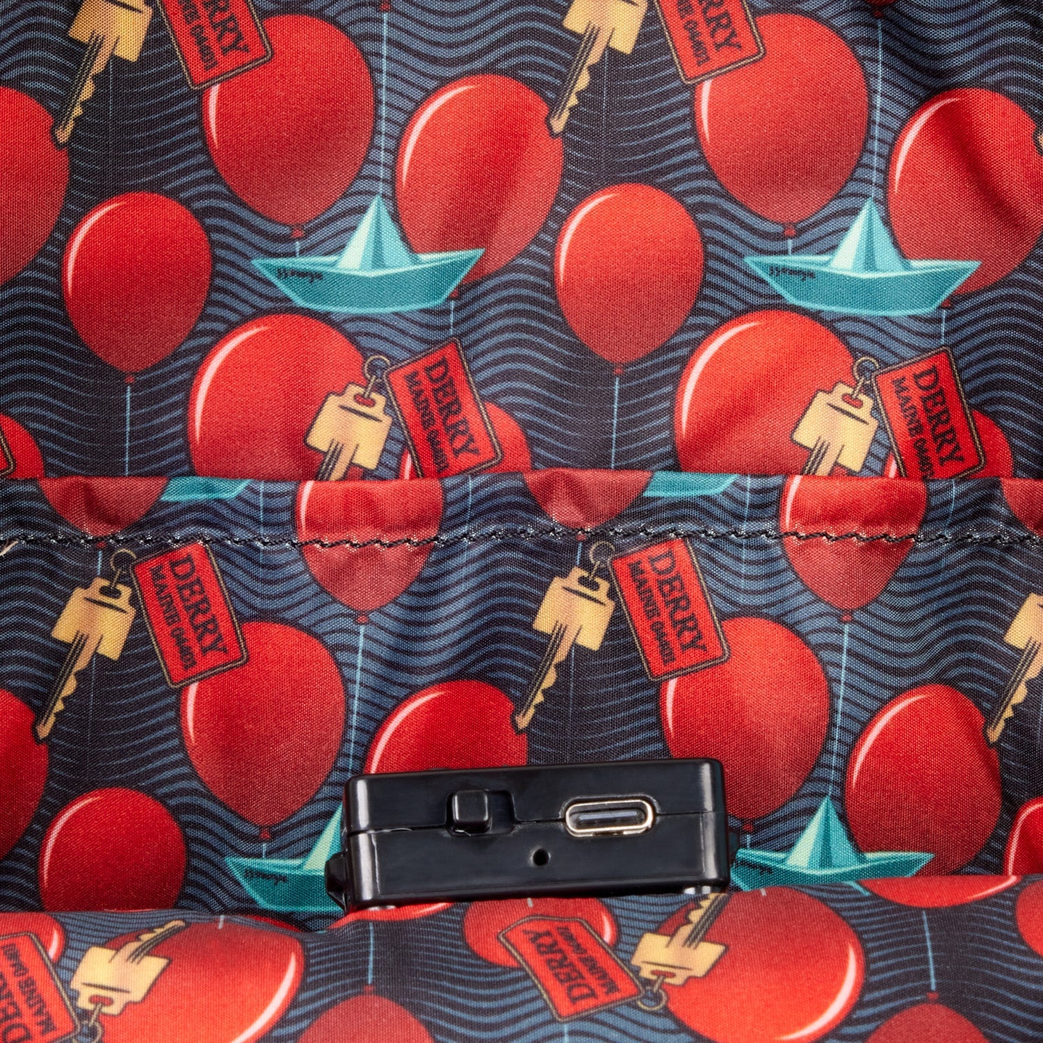 Loungefly x IT Pennywise Derry Sign Light Up Mini Backpack - Image 6