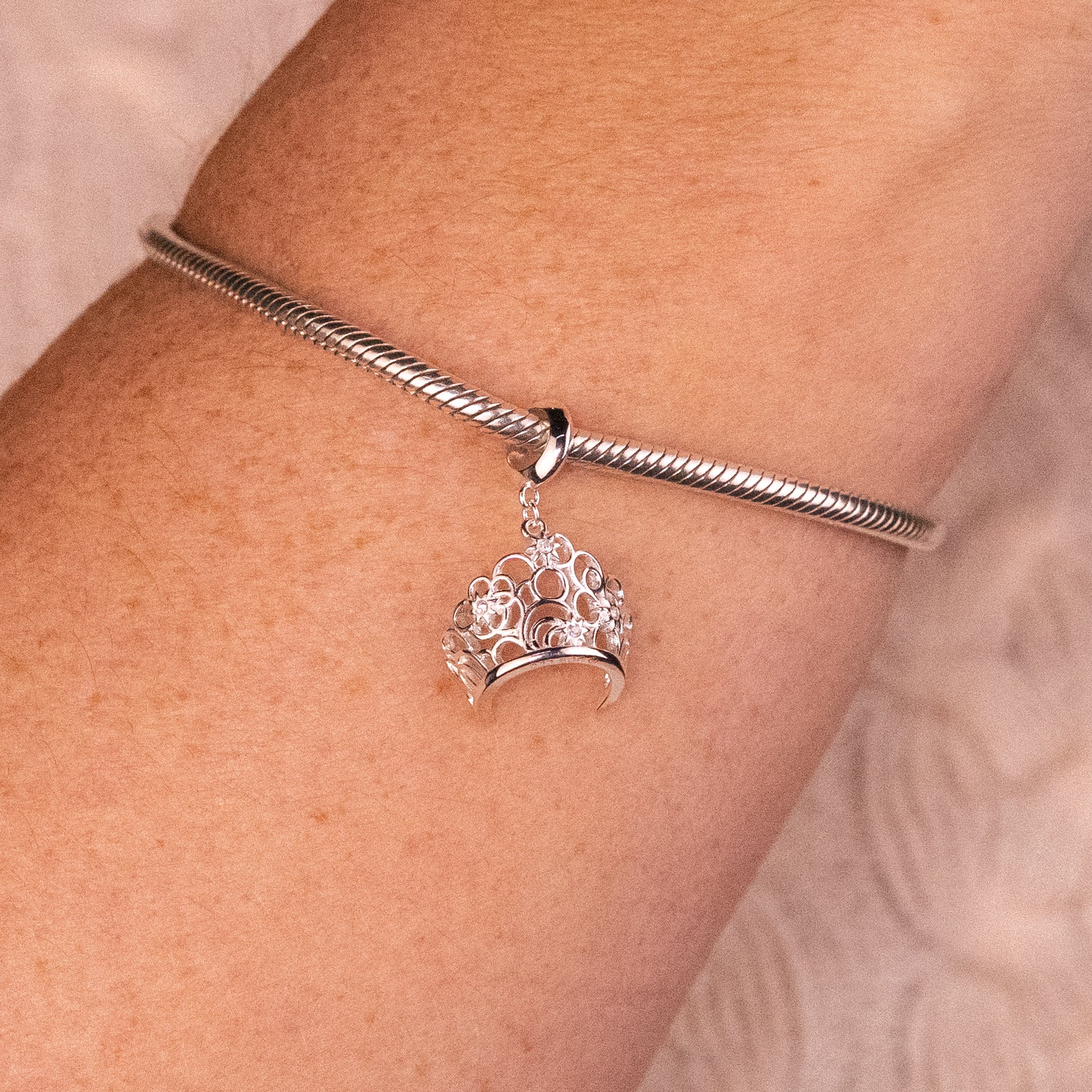 Wicked: For Good Glinda's Tiara Sterling Silver Slider Charm - Image 2